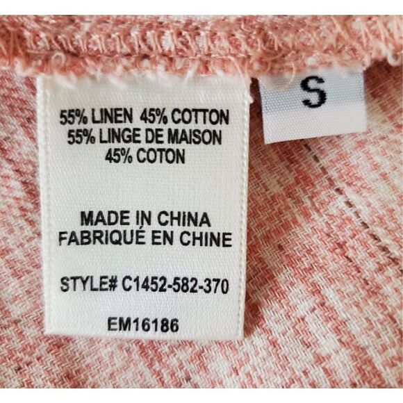 Cloth & Stone Pink Linen Lightweight Tank Top Small - Picture 7 of 8
